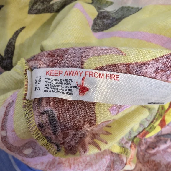 💘 NWOT Anthropologie Raphael Balme short sleeve mixed floral print sleep dress - Picture 8 of 8